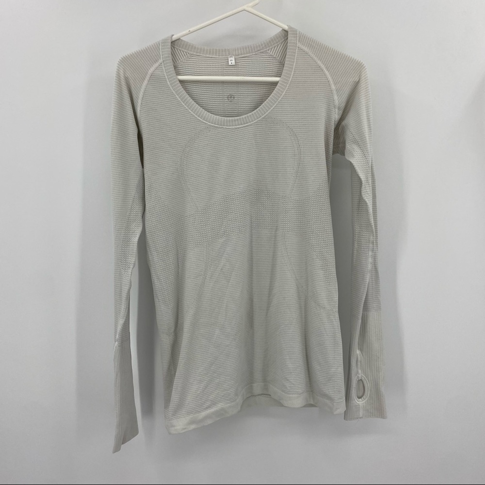 lululemon athletica Long Sleeve Top - Light Gray